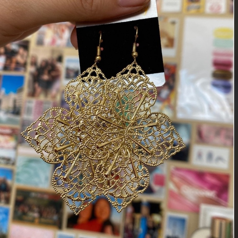 intricate drop earrings